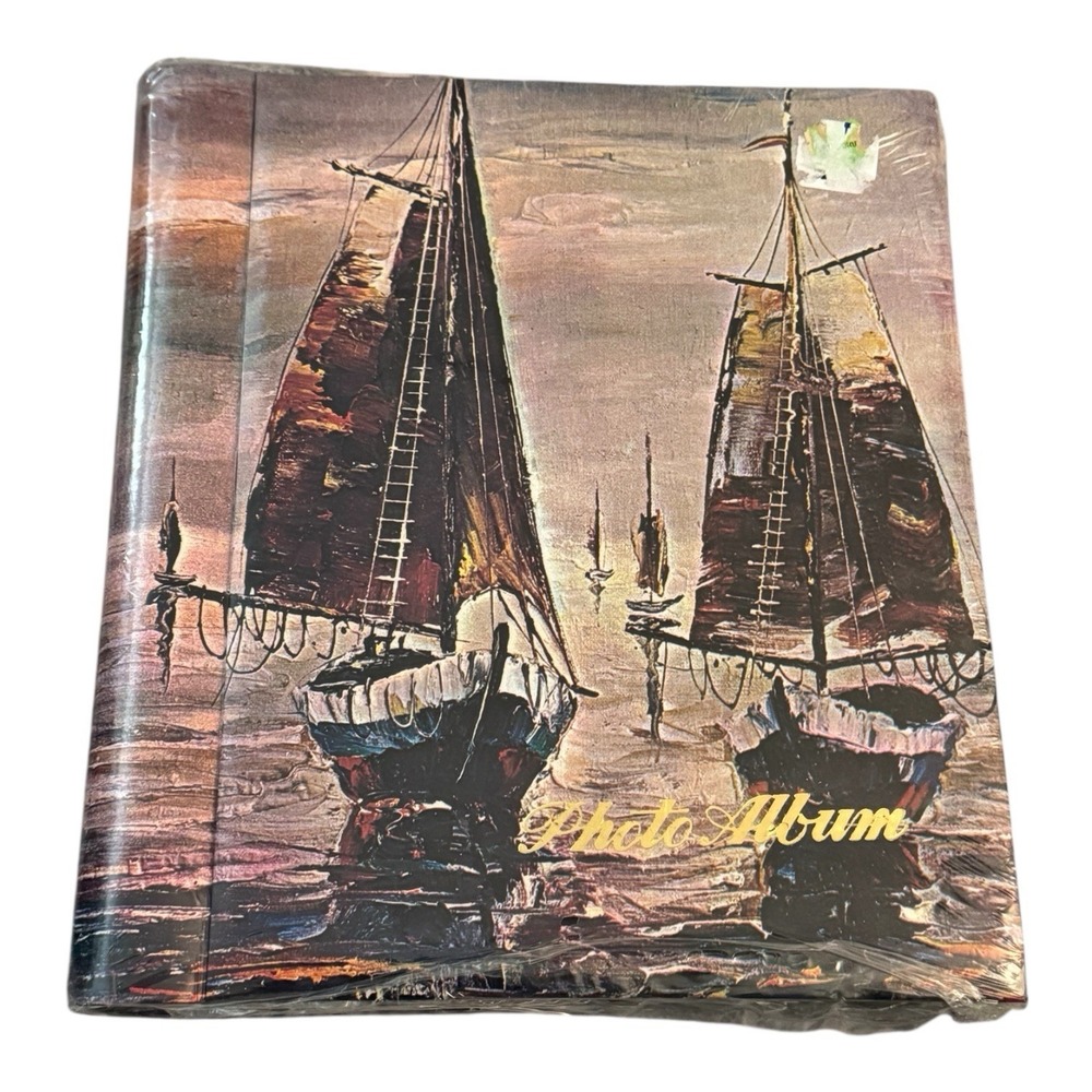 Vintage New Old Stock 70s Sailboat Photo‎ Album